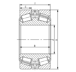 TDI large size double row inner ring taper roller bearing